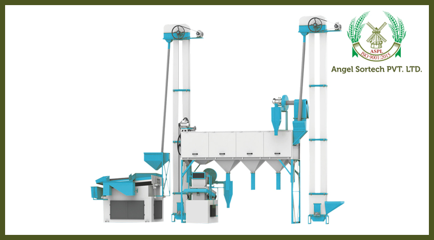 Fully Automatic Grain Cleaning Machine With Gravity Separator