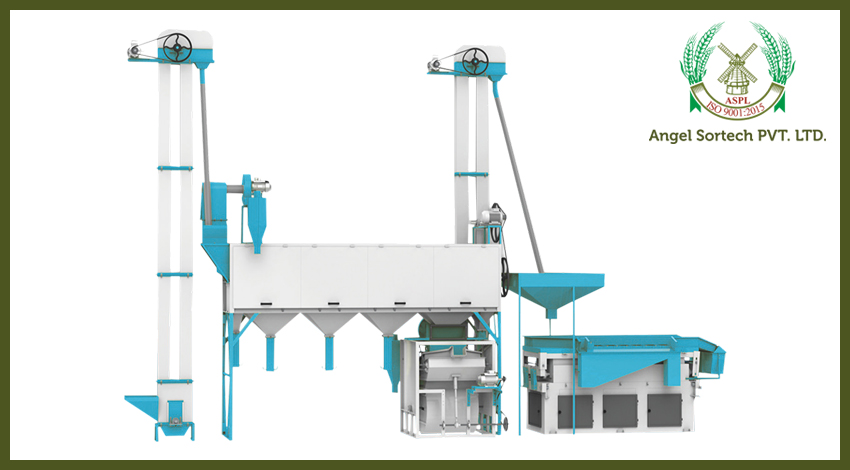 Fully Automatic Grain Cleaning Machine With Gravity Separator